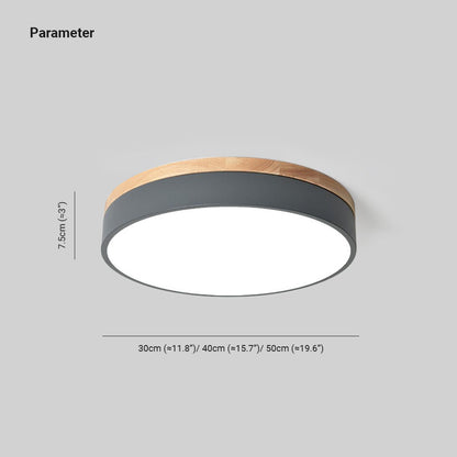 Stylish Circular LED Ceiling Light Dimmer Switch