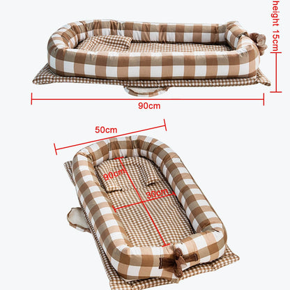 Baby Bassinet For Bed Newborn Lounger Portable Crib Baby Lounger Baby Nest Co-Sleeping Baby