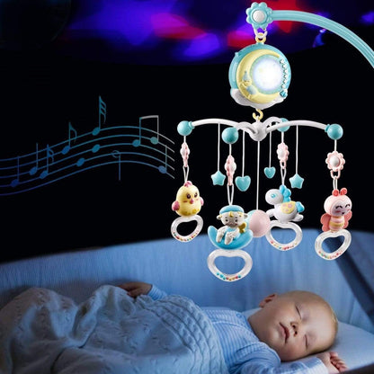 Soothing Baby Crib Mobile with Nightlight and Stars - Halri