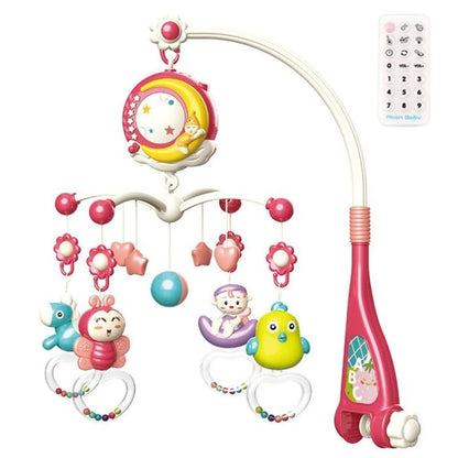 Soothing Baby Crib Mobile with Nightlight and Stars