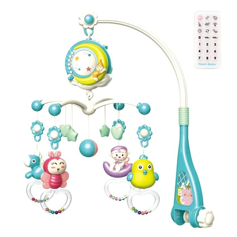 Soothing Baby Crib Mobile with Nightlight and Stars