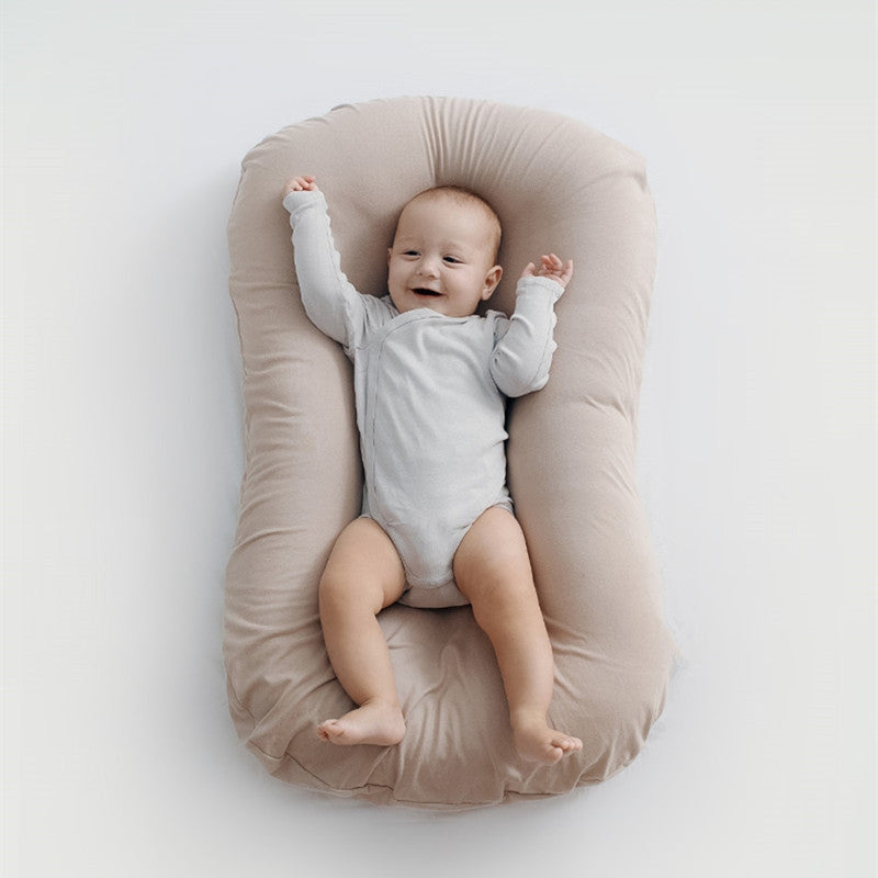 Baby Lounger for Co-Sleeping – Cushioned Nest Sleep Pillow for 0-3 Years Old