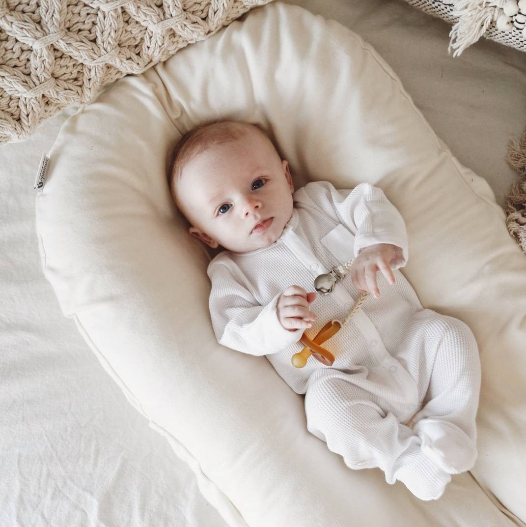 Baby Lounger for Co-Sleeping – Cushioned Nest Sleep Pillow for 0-3 Years Old