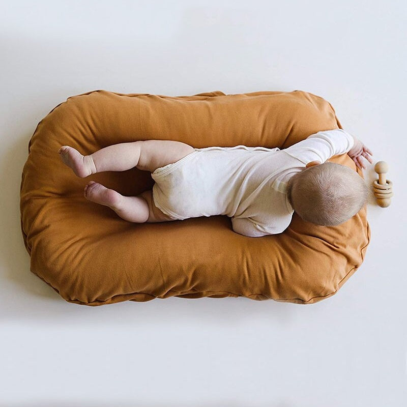 Baby Lounger for Co-Sleeping – Cushioned Nest Sleep Pillow for 0-3 Years Old