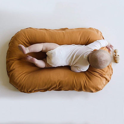 Baby Lounger for Co-Sleeping – Cushioned Nest Sleep Pillow for 0-3 Years Old