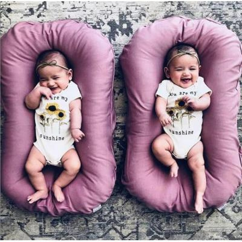 Baby Lounger for Co-Sleeping – Cushioned Nest Sleep Pillow for 0-3 Years Old