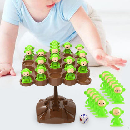 Colorful Tree Top Toy with Fun Monkey Figure - Halri