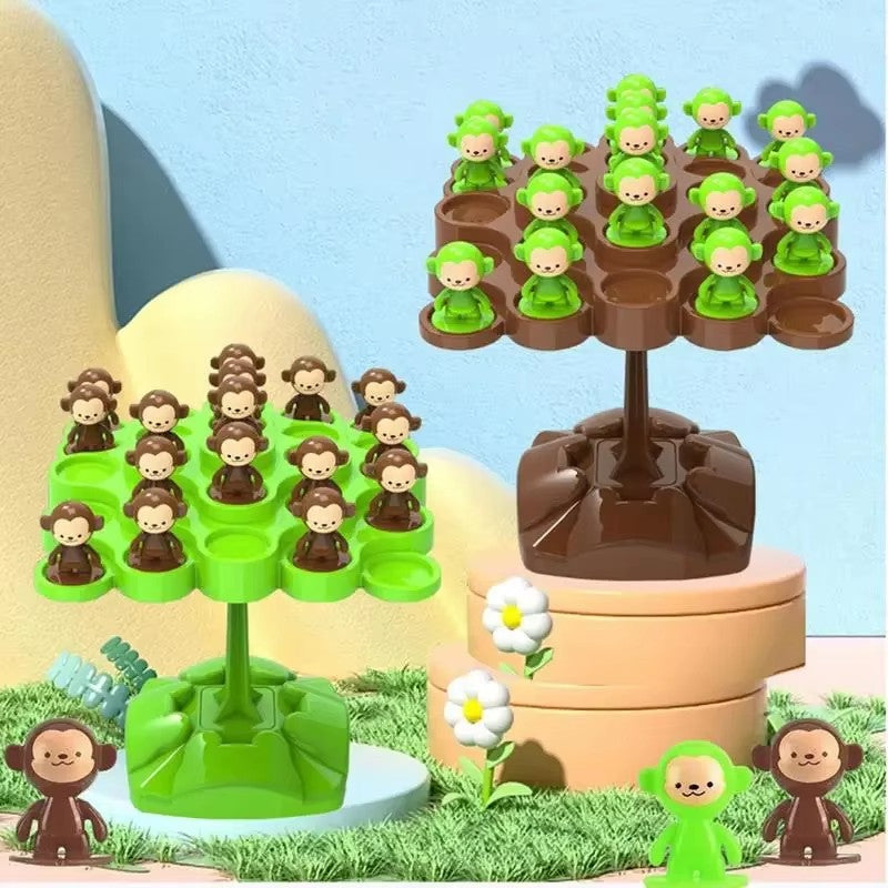 Balance Tree Toy, Unique Tree Climbing Monkey Design, Helps Increase Concentration, Safe for Ages 3+