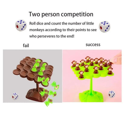 Balance Tree Toy, Unique Tree Climbing Monkey Design, Helps Increase Concentration, Safe for Ages 3+