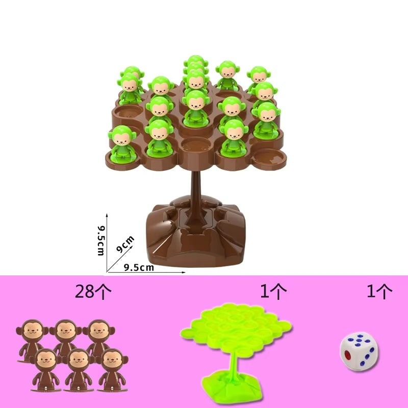 Balance Tree Toy, Unique Tree Climbing Monkey Design, Helps Increase Concentration, Safe for Ages 3+