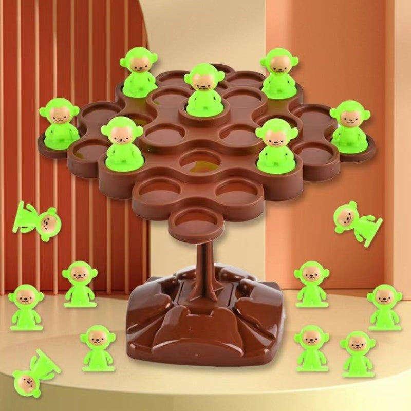 Balance Tree Toy, Unique Tree Climbing Monkey Design, Helps Increase Concentration, Safe for Ages 3+