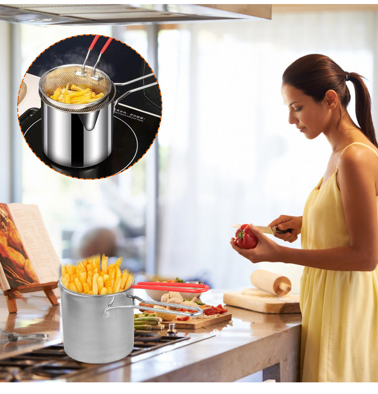 Efficient Space-Saving Deep Fryer Cooking Set