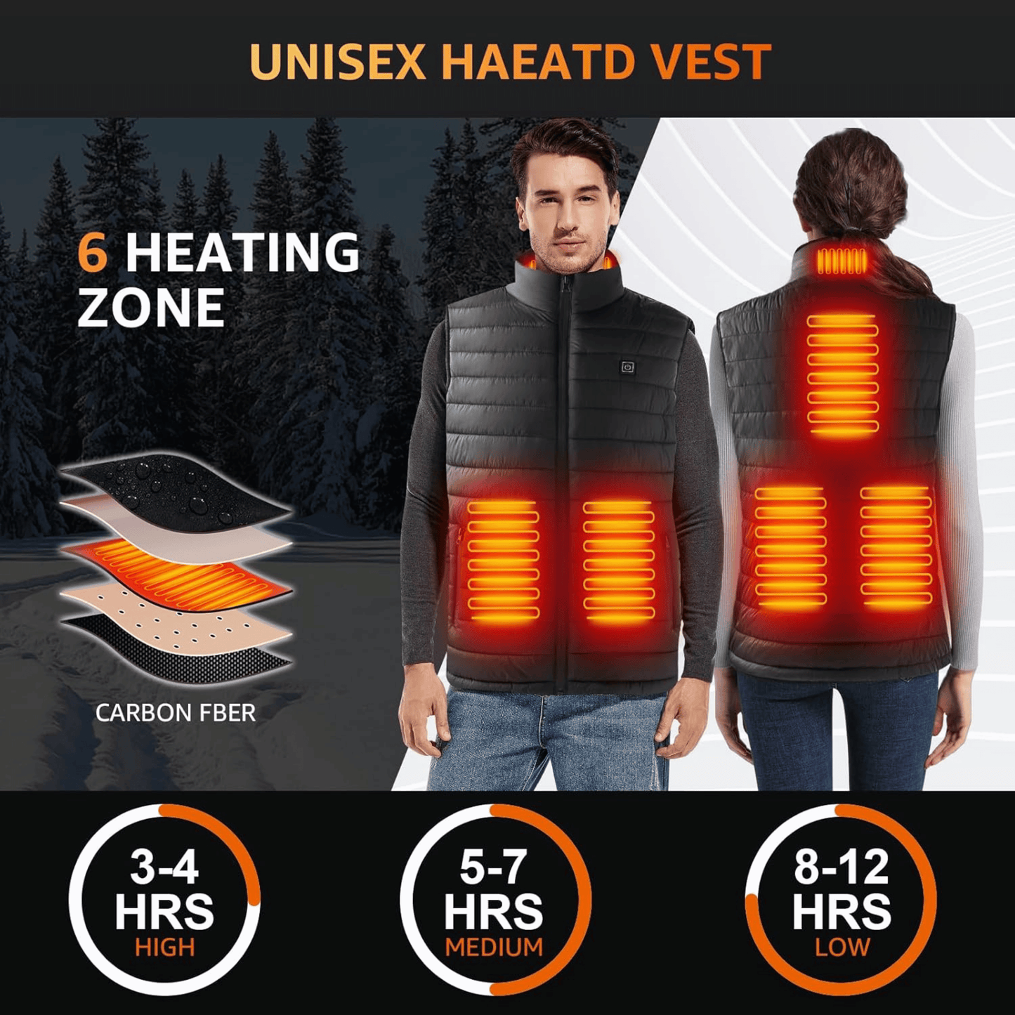 Warm Waterproof Vest for Men
