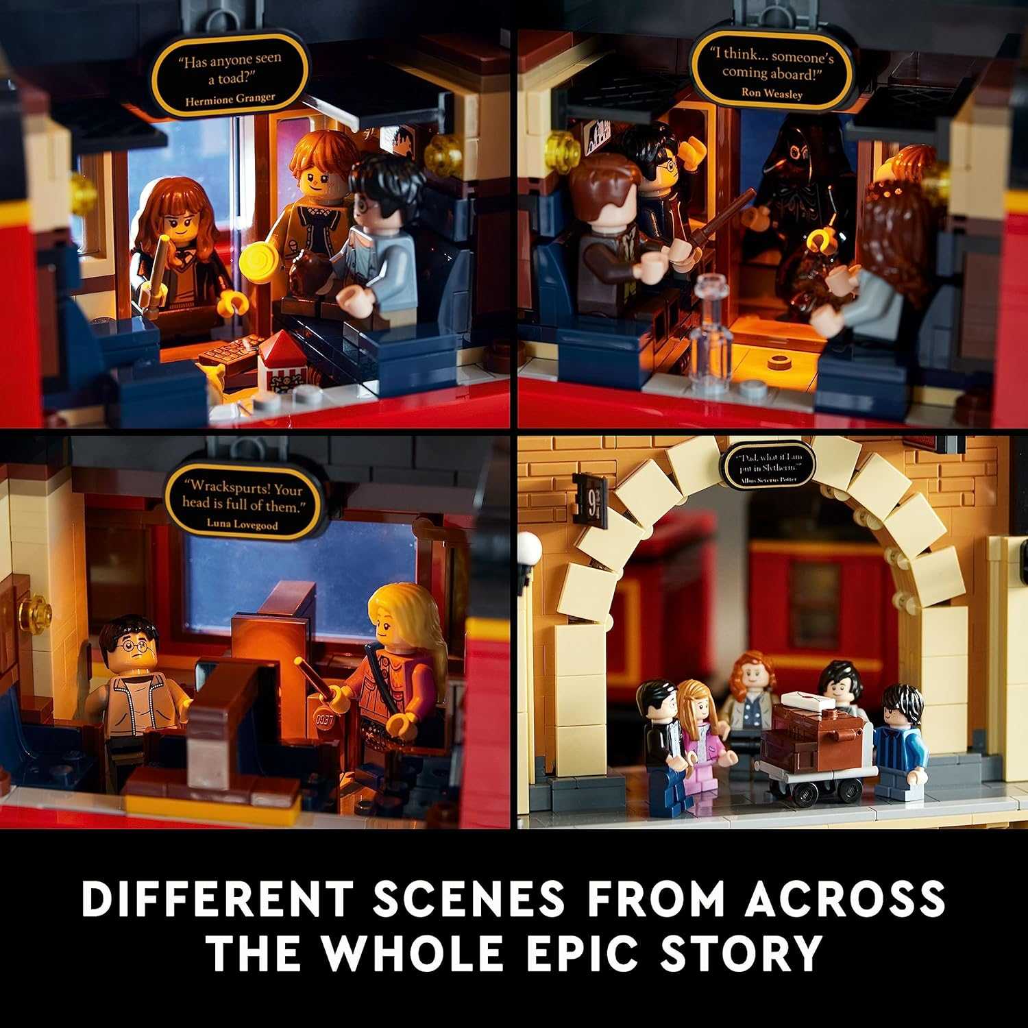 Building Block Train – LEGO Harry Potter Set with 801 pcs and 20 Mini Characters, Safe for Ages 8+