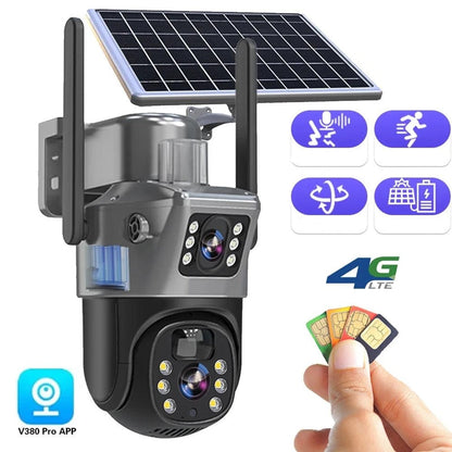 Outdoor 4K Wi-Fi Solar Powered Security Camera with Night Vision