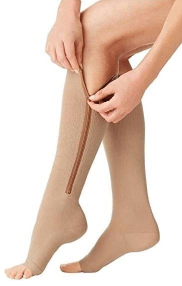 Comfortable Zip Up Compression Socks for Arch Support