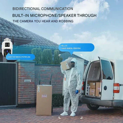 Outdoor 4K Wi-Fi Solar Powered Security Camera with Night Vision