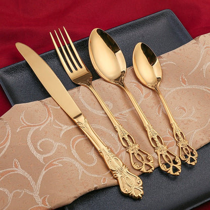 Premium Stainless Steel Silverware Set for Home Use