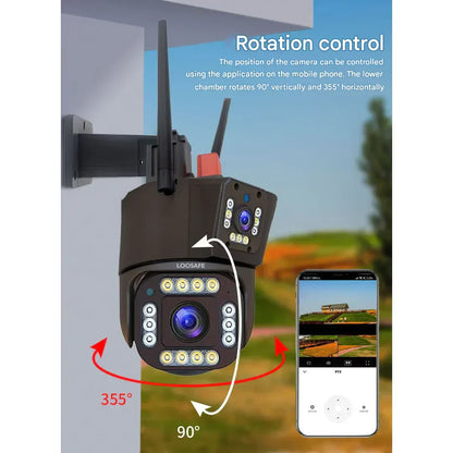 Outdoor 4K Wi-Fi Solar Powered Security Camera with Night Vision