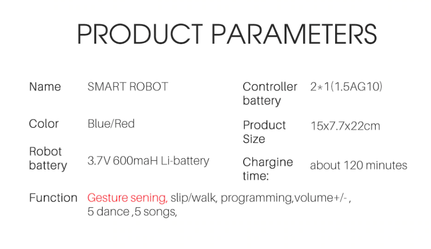 Wireless RC Robotic Toy