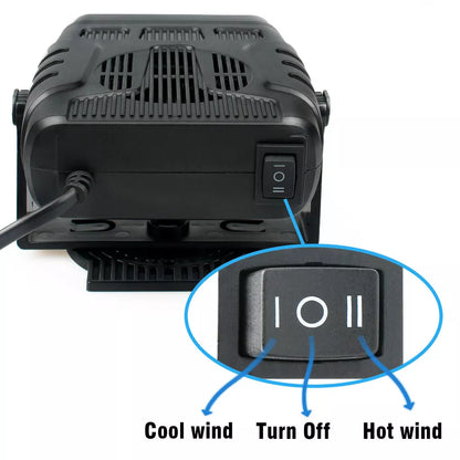 Compact Car Heater Defroster for Winter Warmth