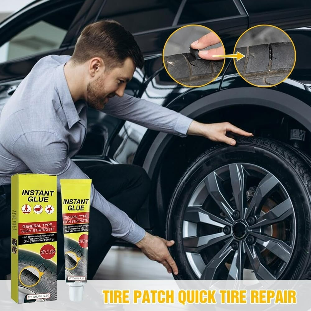 Car Tire Crack Repair Glue with High Strength Adhesive, Waterproof & Weather-Resistant