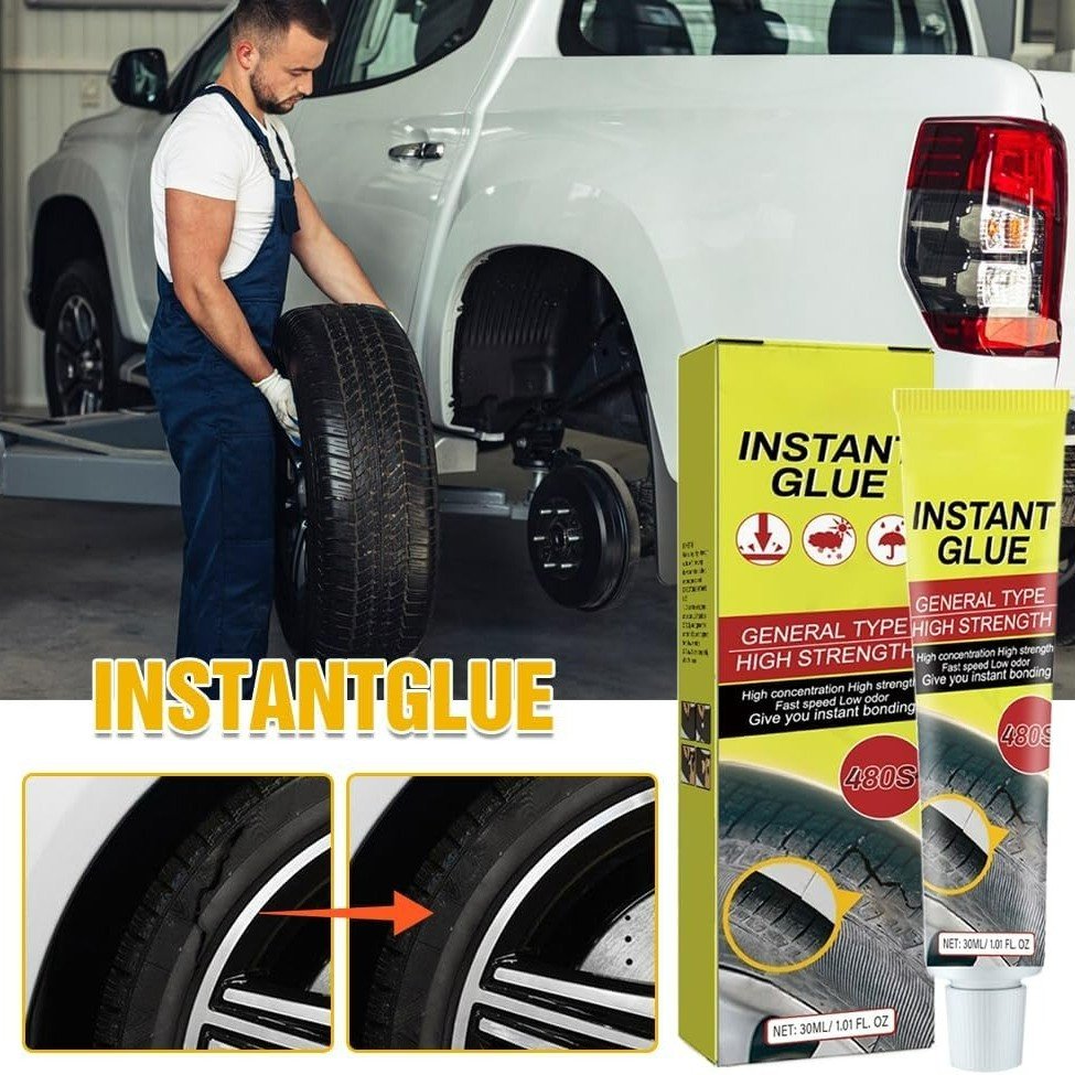 Car Tire Crack Repair Glue with High Strength Adhesive, Waterproof & Weather-Resistant