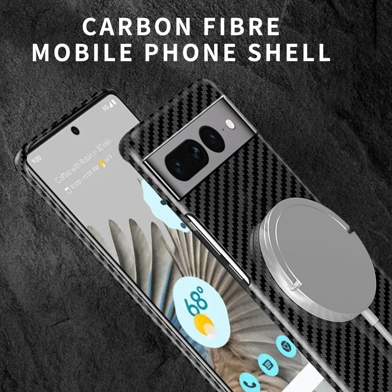 Slim Carbon Phone Cover for Google Pixel 7 8 - Halri