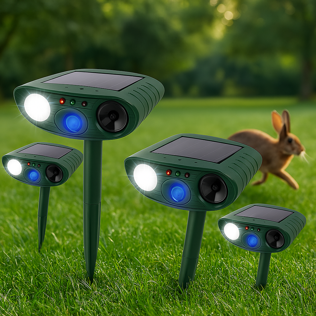 Outdoor Animal Repellent with Motion Sensor Lights