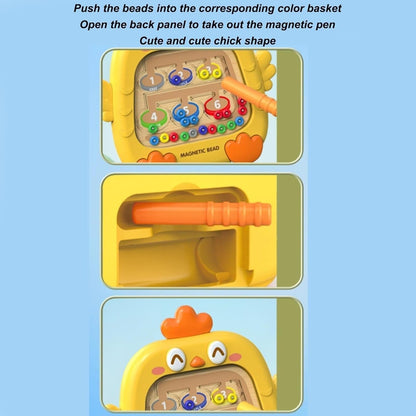 Chicken Montessori Magnetic Maze Educational Toy with Acrylic Cover, Safe for Ages 3+