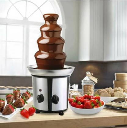 Delicious 4 Tier Chocolate Fondue Maker Machine - Halri