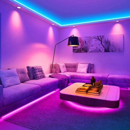 RGB LED Tape Light Waterproof Dimmable Remote Control