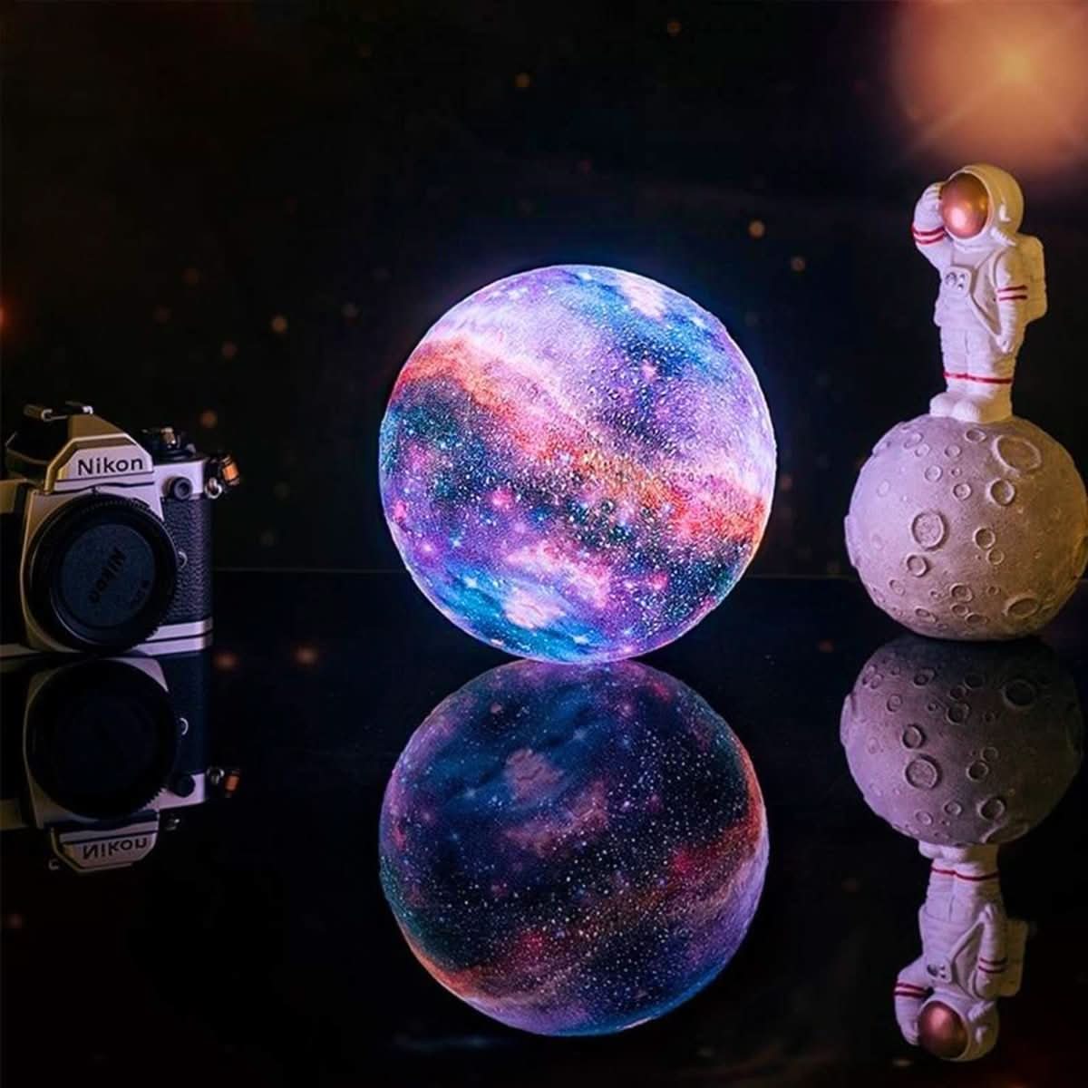 Color Changing LED Night Light Moon Lamp with Remote Control - Dimmable RGB Decorative Table Lamp 3