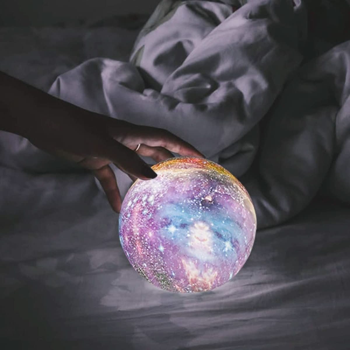 Color Changing LED Night Light Moon Lamp with Remote Control - Dimmable RGB Decorative Table Lamp 7