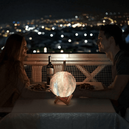 Color Changing LED Night Light Moon Lamp with Remote Control - Dimmable RGB Decorative Table Lamp 8