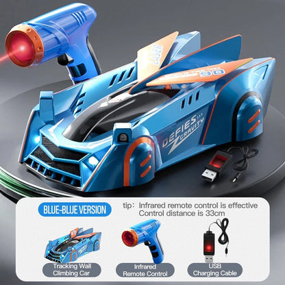 Control Wall-Climbing Car with Lighting Sensors, Long Battery Life, Infrared Remote Control  – Safe for Ages 3+
