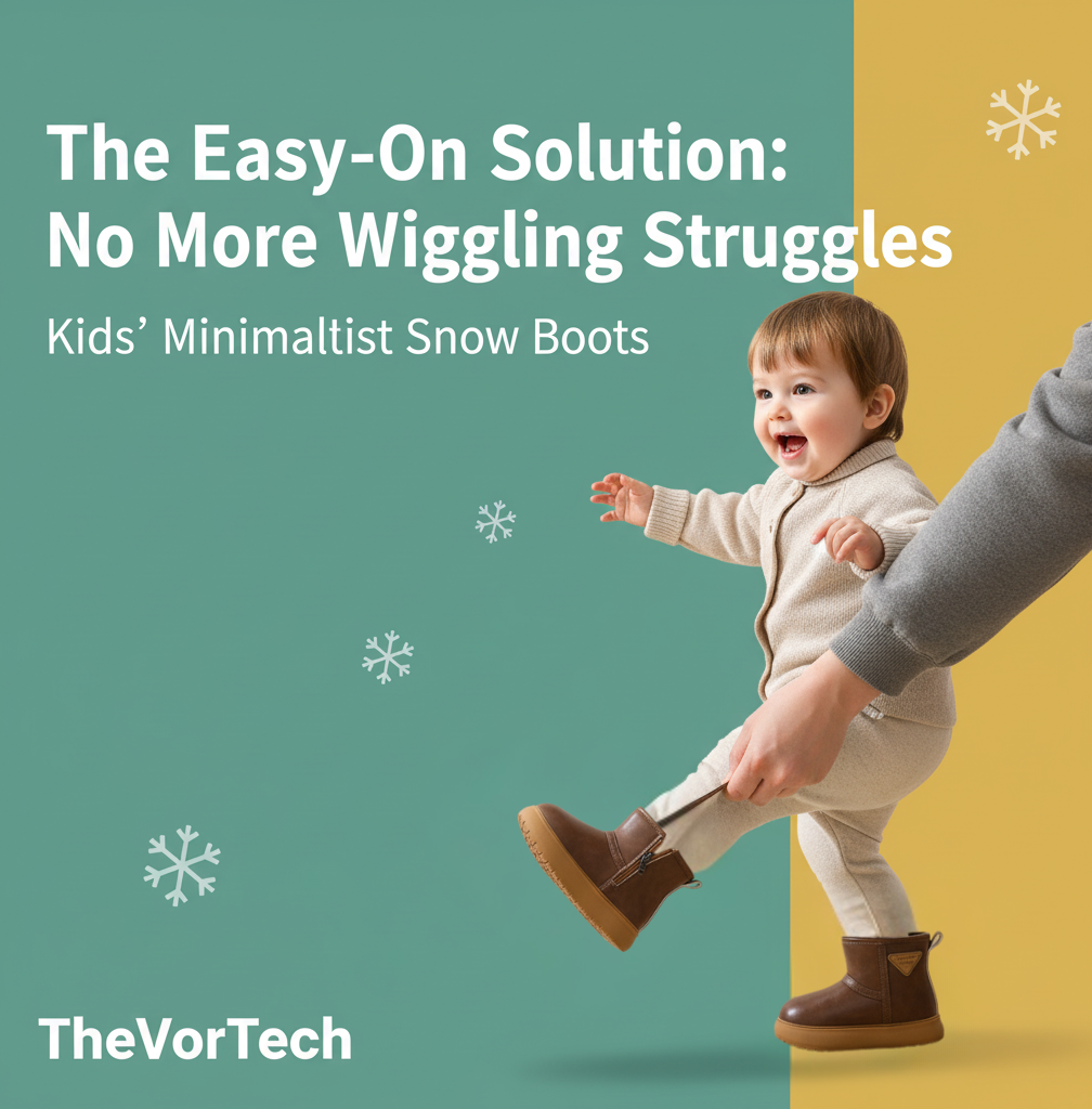 Warm Waterproof Kids Snow Boots with Easy Zip - Halri