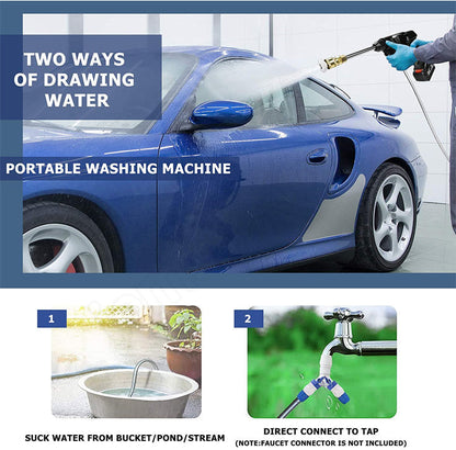 Portable Power Washer with Rechargeable Batteries for Outdoor Use