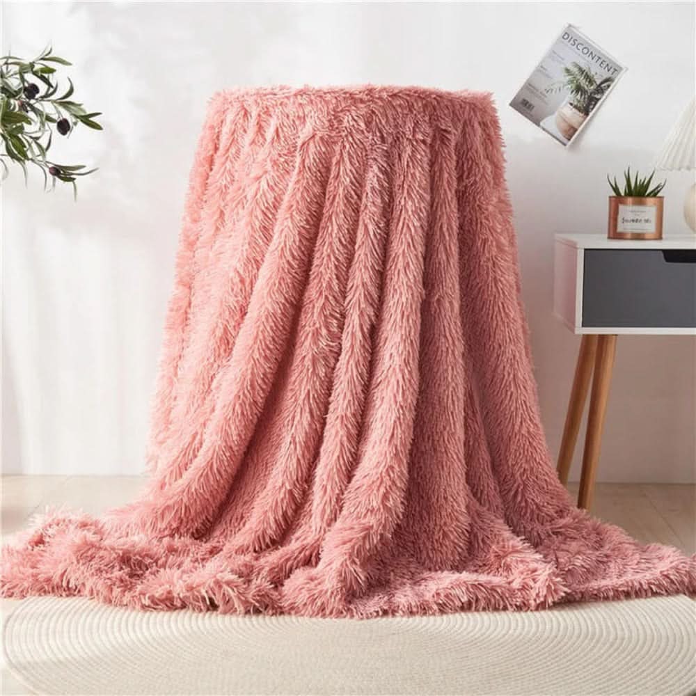 Cozy Faux Fur Throw Blanket – Silky Soft Fleece, Elegant Drape, Standard Size for Ultimate Comfort and Warmth 13