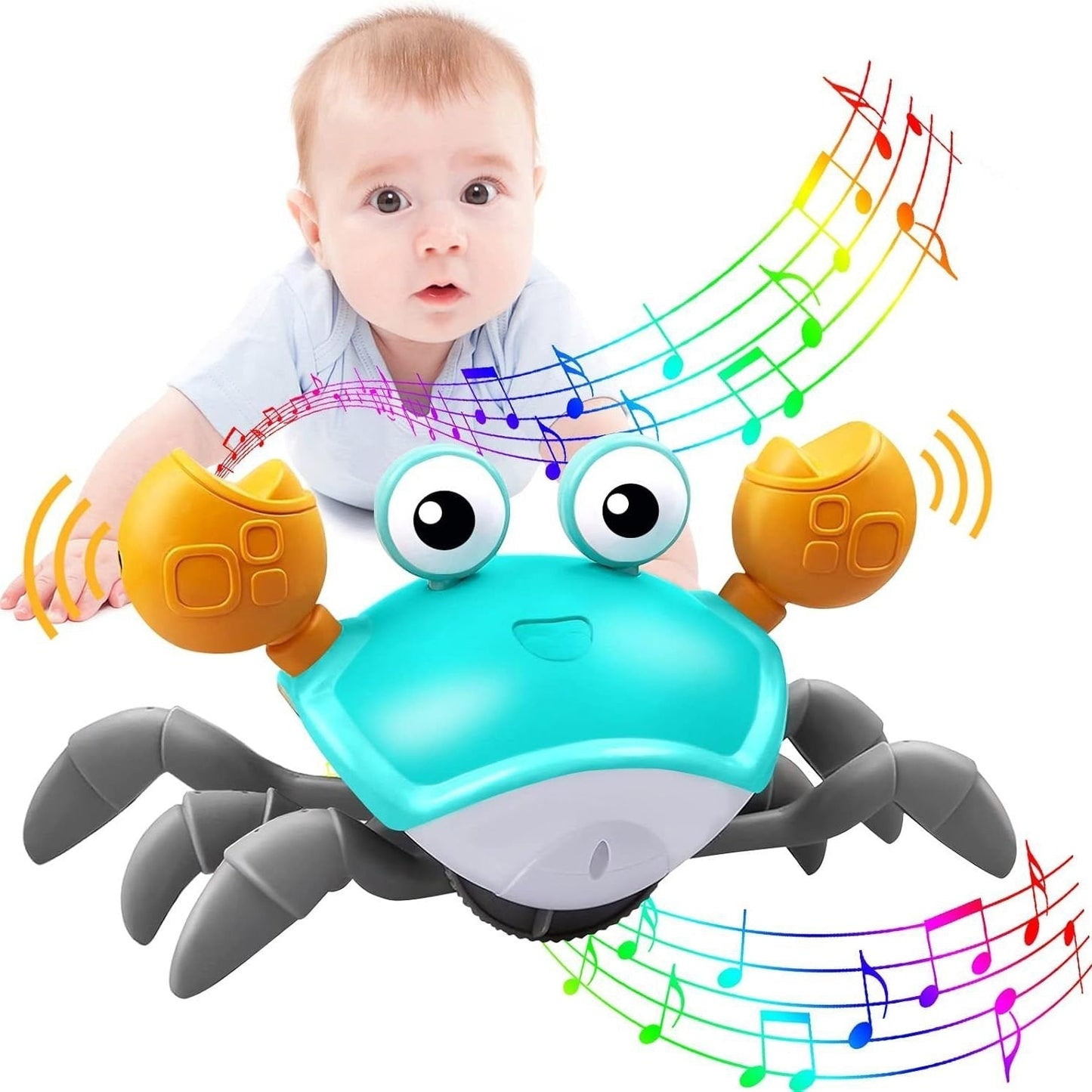 Fun Interactive Crab Toy with Music and Lights - Halri