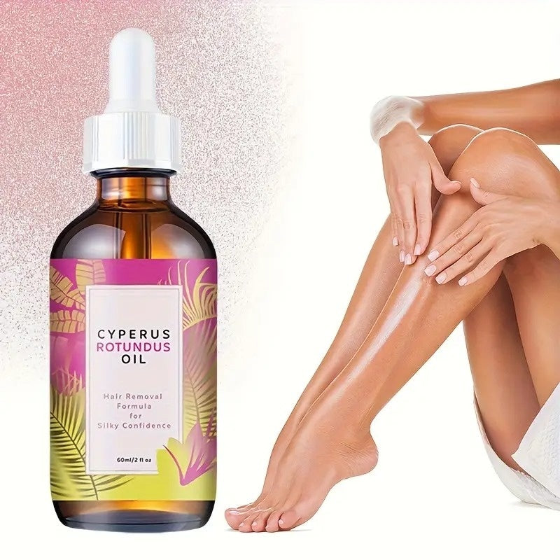 Cyperus Rotundus Hair Inhibitor Oil with Deep Hydration & Skin Repair, Reduces Ingrown Hairs & Red Spots