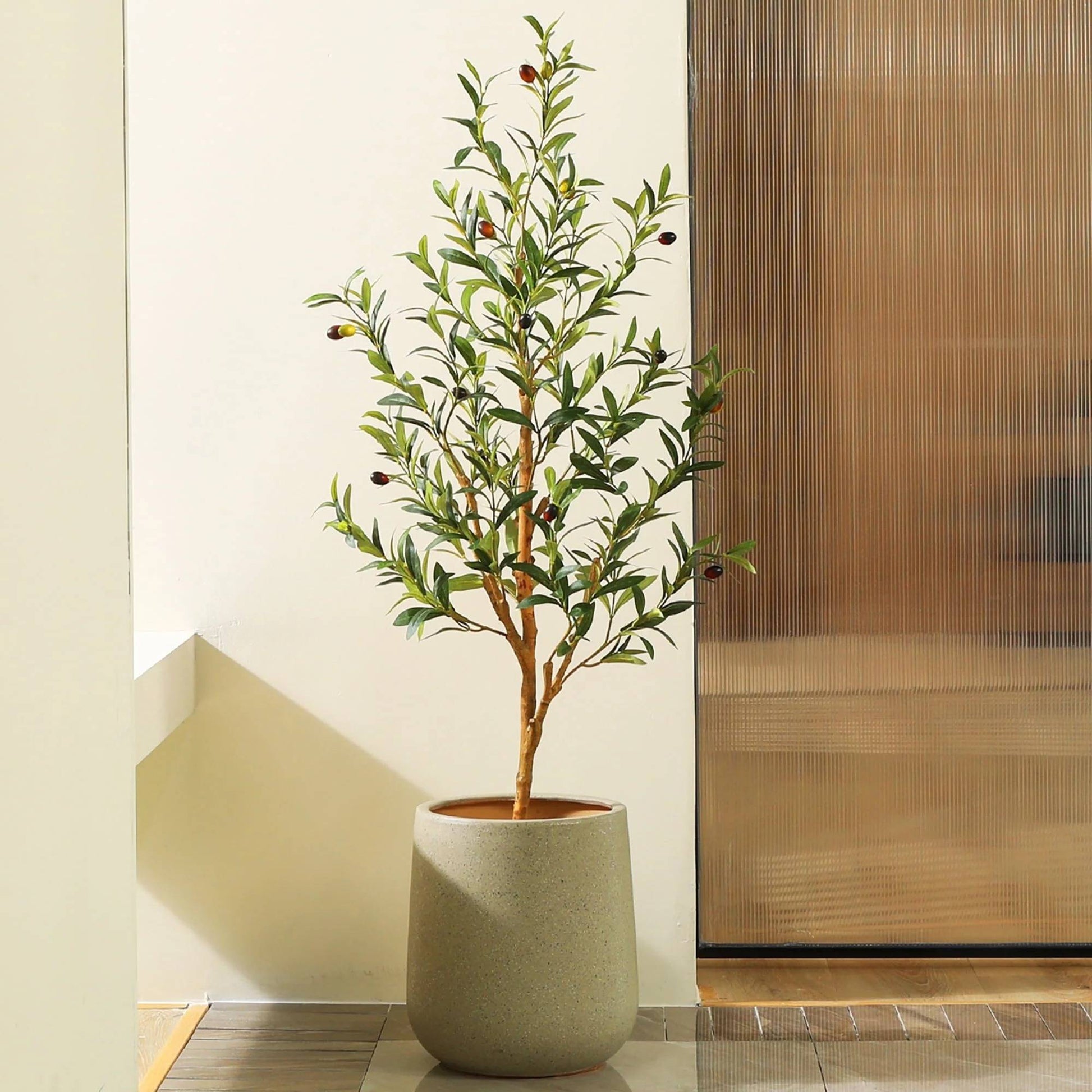 Artificial Green Olive Plant - Halri