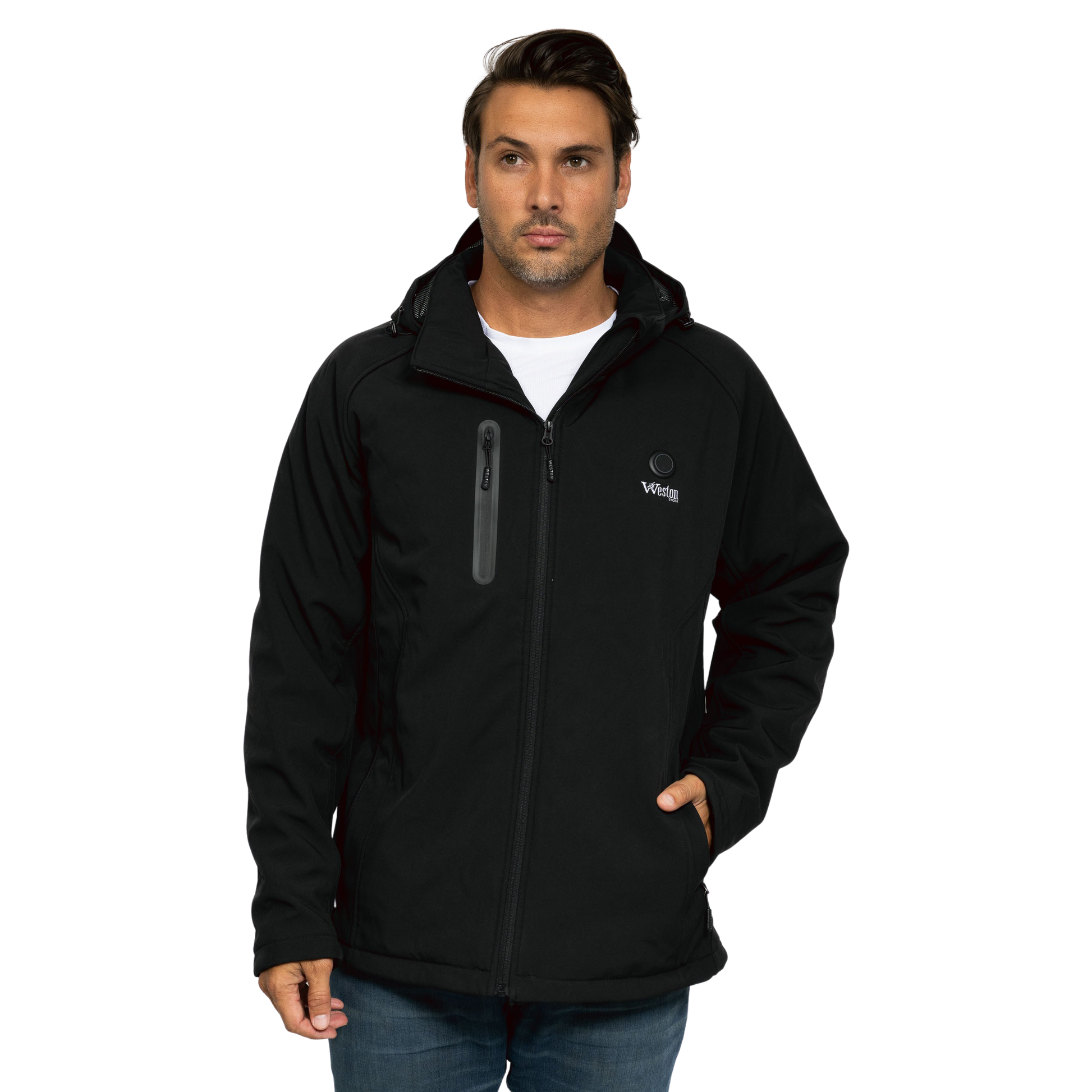 Warm Winter Mens Coat with Rechargeable Heat - Halri