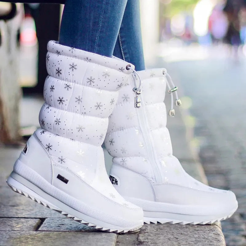 Warm Insulated Women's Snow Boots - Halri