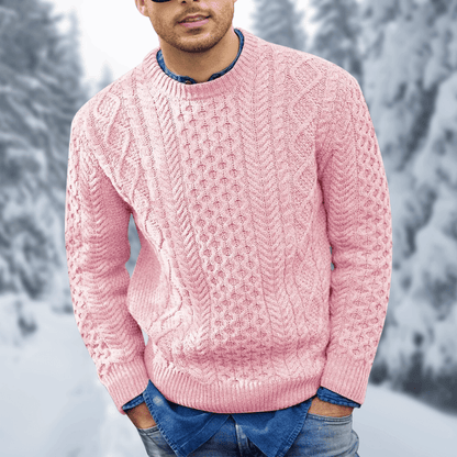 Cozy Crew Neck Winter Sweater Long Sleeve Pullover