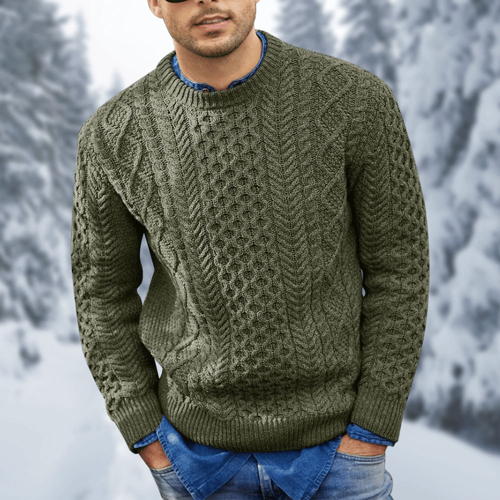 Cozy Crew Neck Winter Sweater Long Sleeve Pullover