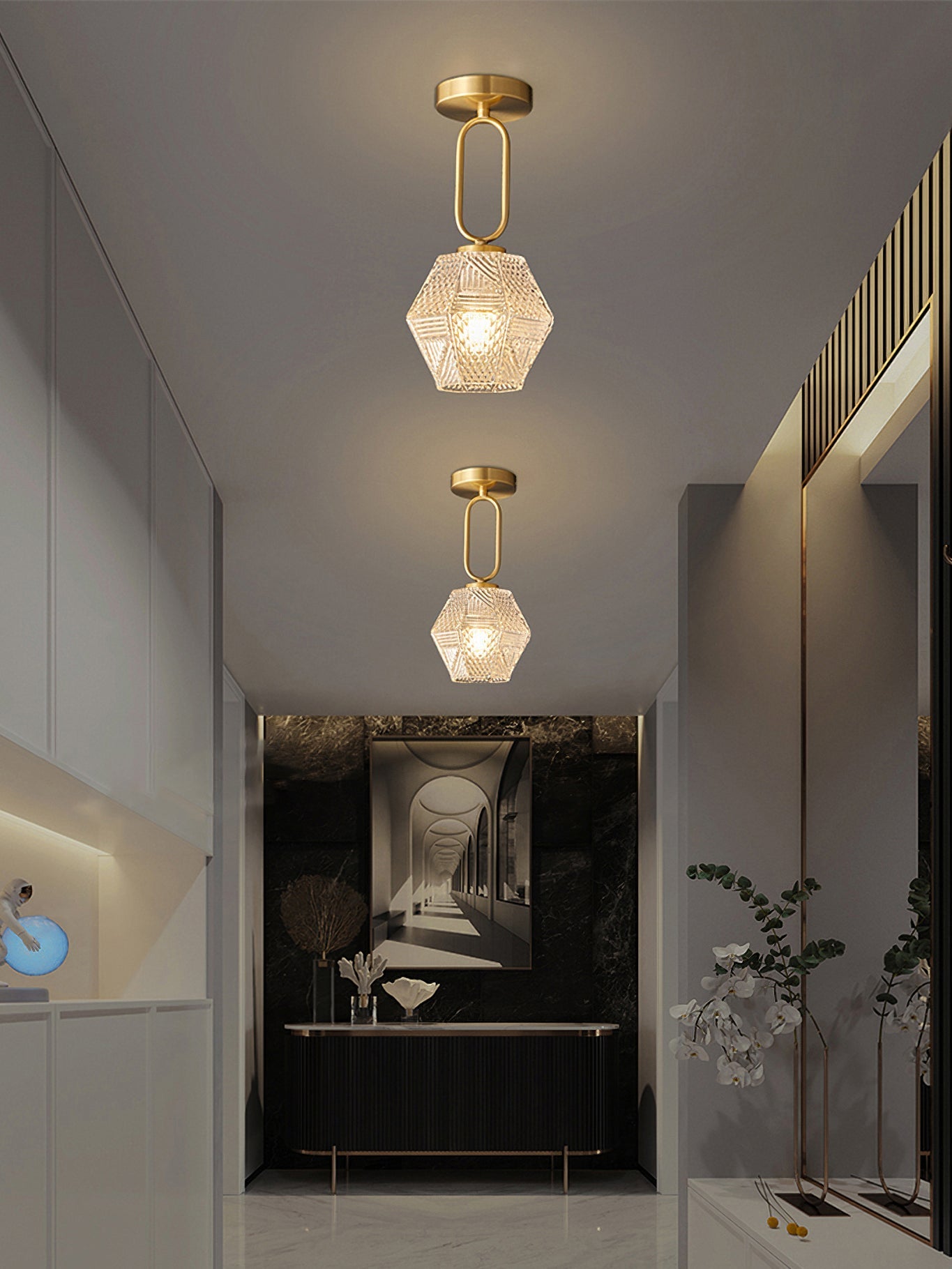 Luxury Crystal Overhead Lamp