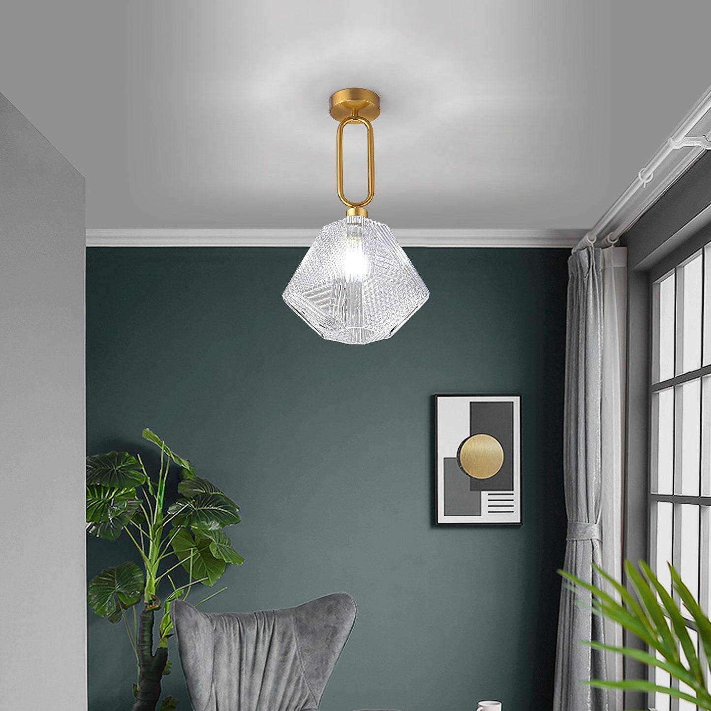 Luxury Crystal Overhead Lamp
