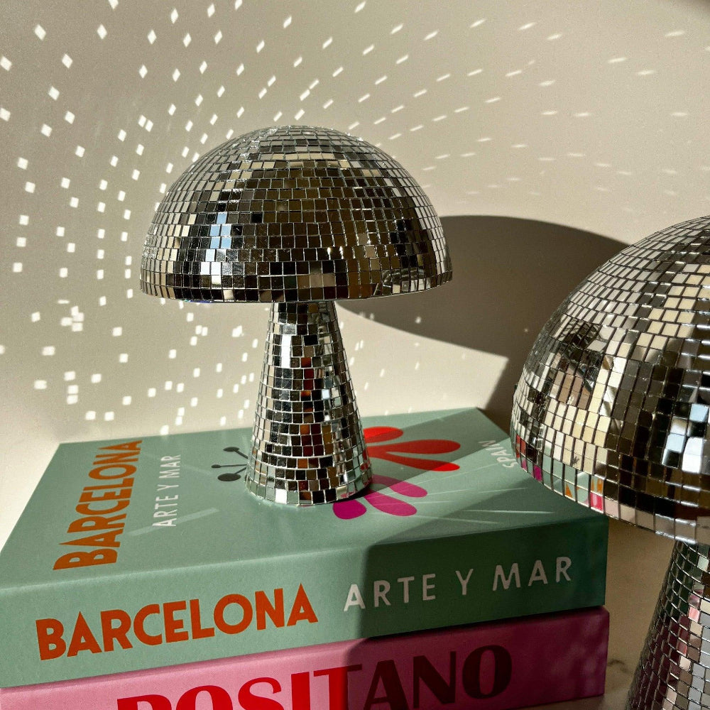 Fun Mirror Ball Lamp - Funky Home Decor Light - Halri