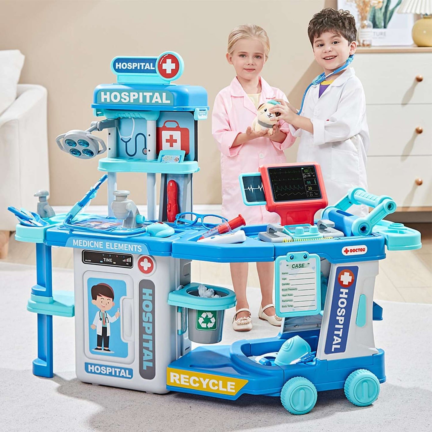 Kids Medical Play Set with Lights and Sounds - Halri